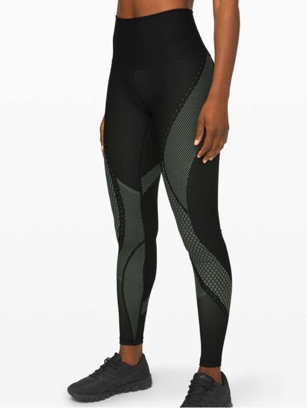 Lululemon Mapped Out High-Rise Tight 28" Black / Glacier Grey
